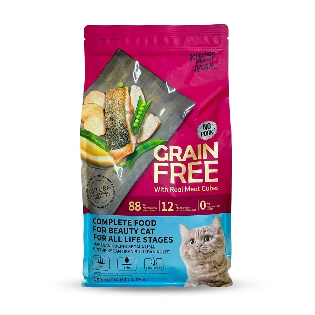 kitchen flavour grain free dry cat food 400g (adult + kitten) kitchen flavour grain free dry cat food 400g (adult + kitten)