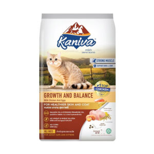kaniva growth and balance chicken,egg and rice dry cat food 2.8kg(adult +kitten)